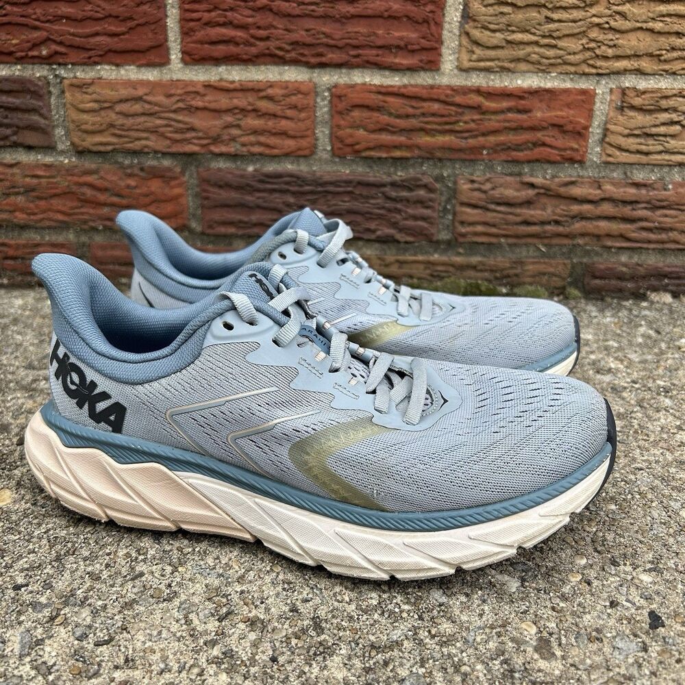 Hoka One One Arahi 5 Women’s Running Sneaker Size 8 Blue Fog Mesh 1115012-BFPB